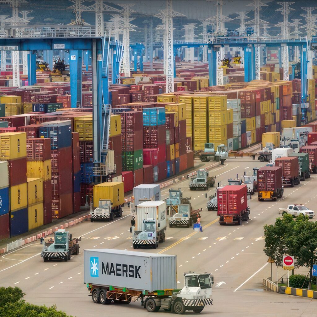 Declining exports of China